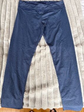 Tuff Athletic Blue Stretch Lounge Capris